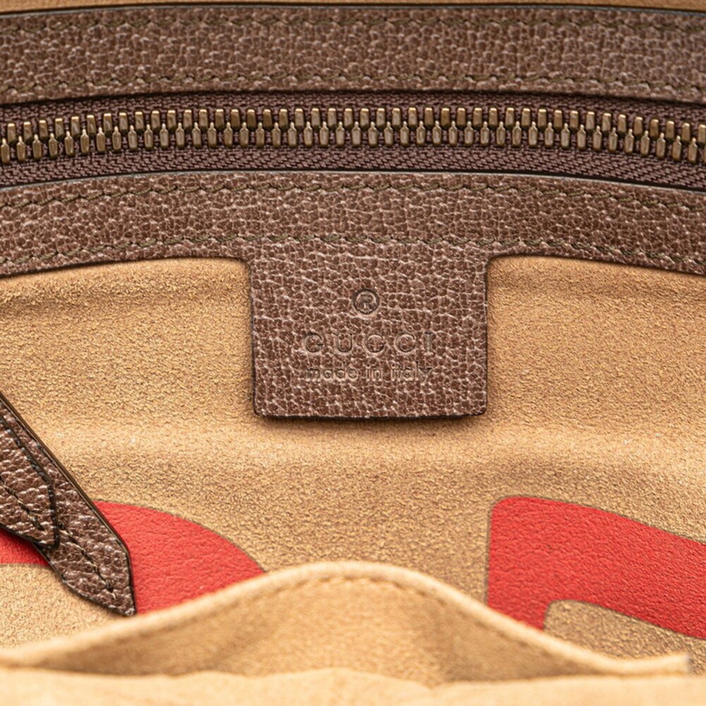 GUCCI Authentic Brown Leather Backpack - Picture 11 of 13